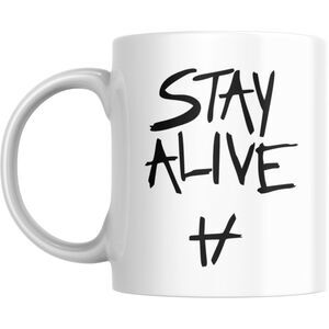 New Twenty One Pilots Mug STAY ALIVE | 11oz ceramic | TOP skeleton clique